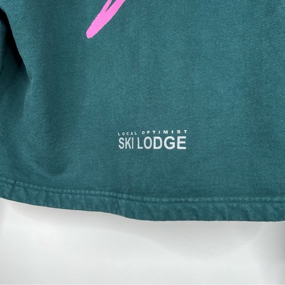 Madhappy Aspen Ski Lodge Hoodie Green Sweatshirt Heavyweight Cotton Small Medium - Picture 7 of 15